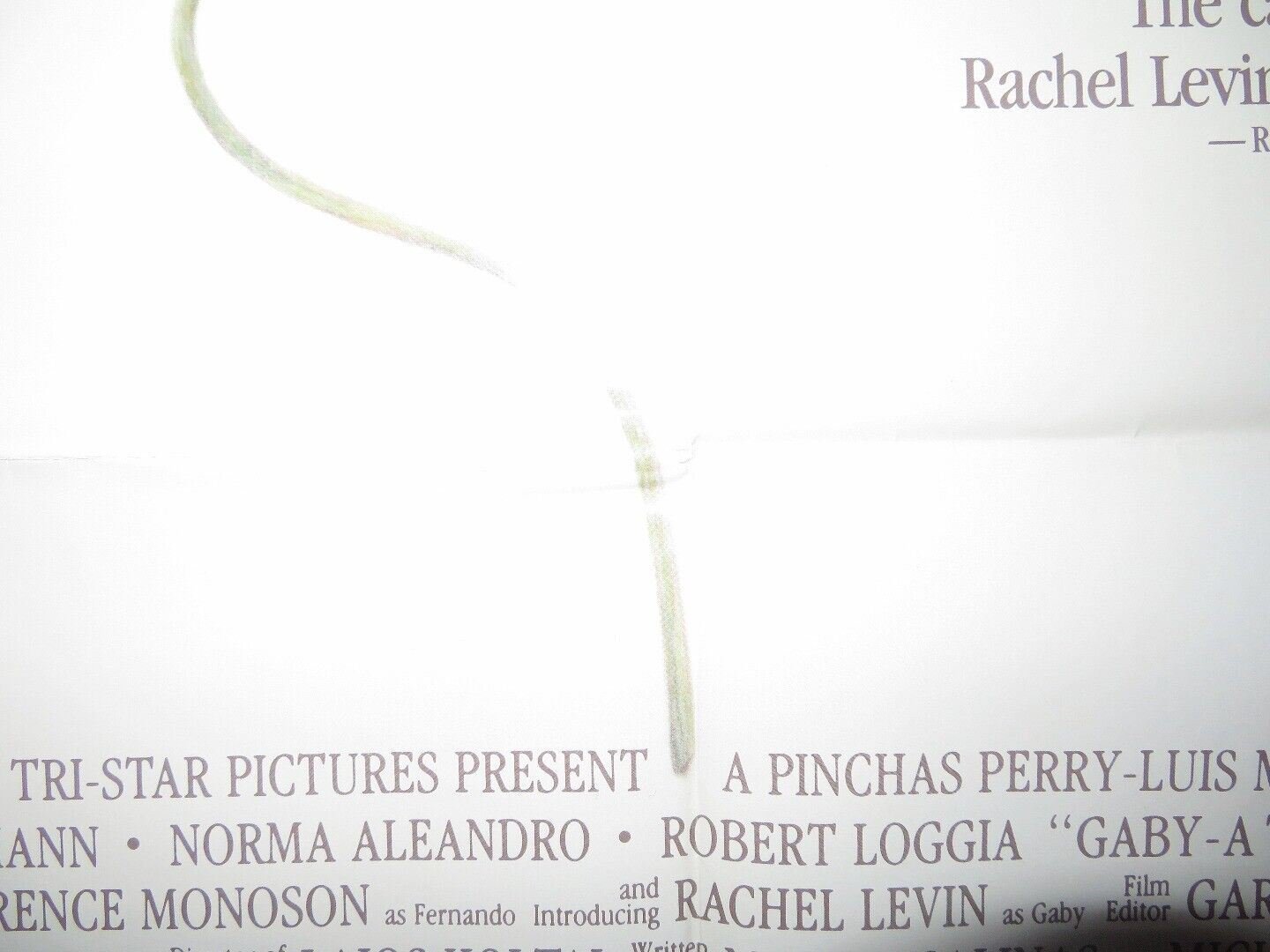 GABY - A TRUE STORY VIDEO VHS US ONE SHEET POSTER FOLDED NORMA ALEANDRO '87 Movie posters