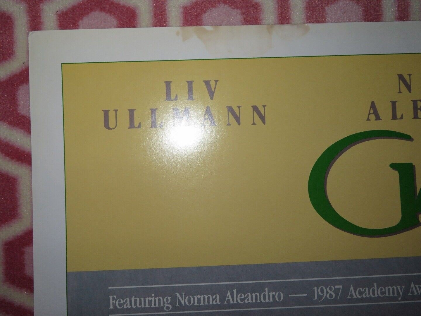 GABY - A TRUE STORY VIDEO VHS US ONE SHEET POSTER FOLDED NORMA ALEANDRO '87 Movie posters