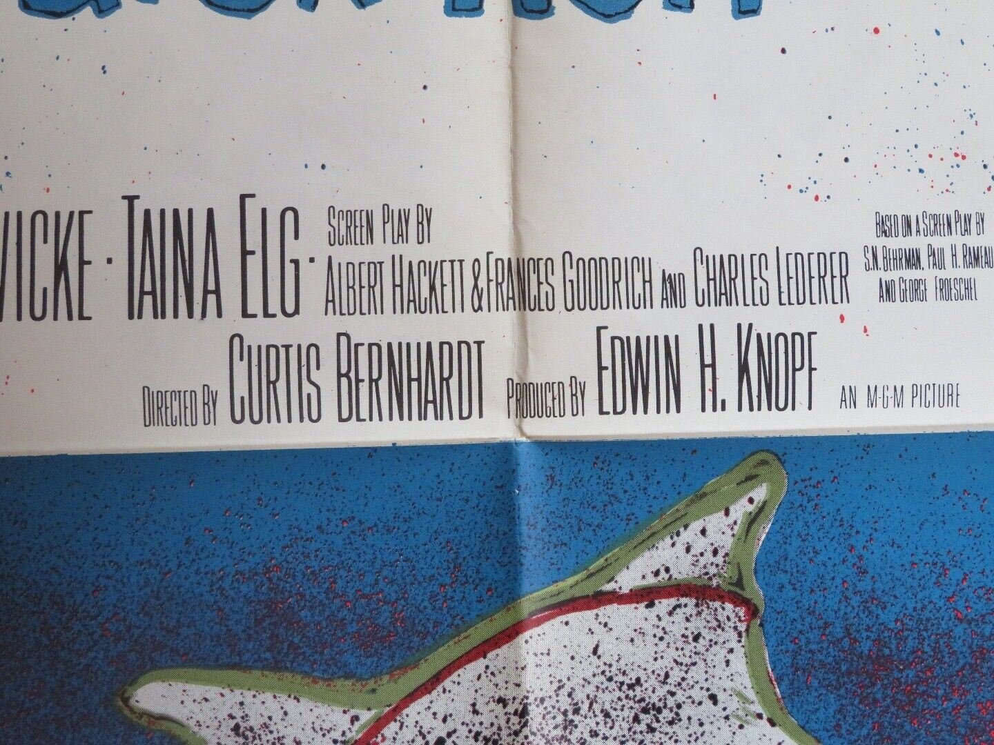 GABY FOLDED US ONE SHEET POSTER LESLIE CARON JOHN KERR 1956 Movie posters