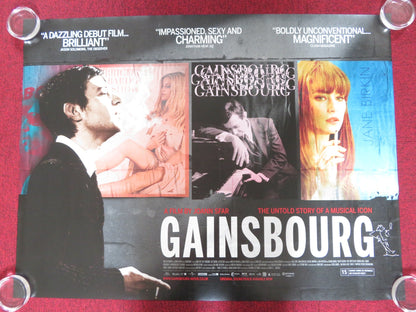 GAINSBOURG: A HEROIC LIFE UK QUAD ROLLED POSTER ERIC ELMOSNINO LUCY GORDON 2010 Rendezvous Cinema Movie posters