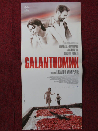 GALANTUOMINI ITALIAN LOCANDINA (27"x12.5") POSTER DONATELLA FINOCCHIARO 2008 Movie posters