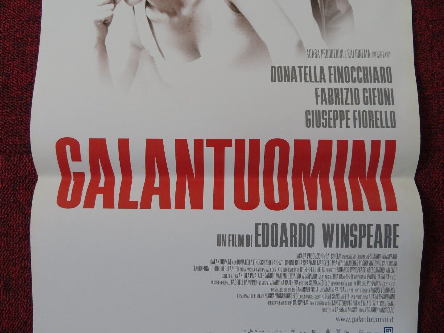 GALANTUOMINI ITALIAN LOCANDINA (27"x12.5") POSTER DONATELLA FINOCCHIARO 2008 Movie posters