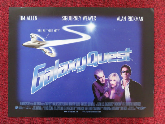 GALAXY QUEST UK MINI QUAD POSTER TIM ALLEN SIGOURNEY WEAVER RICKMAN 1999 Rendezvous Cinema Movie posters