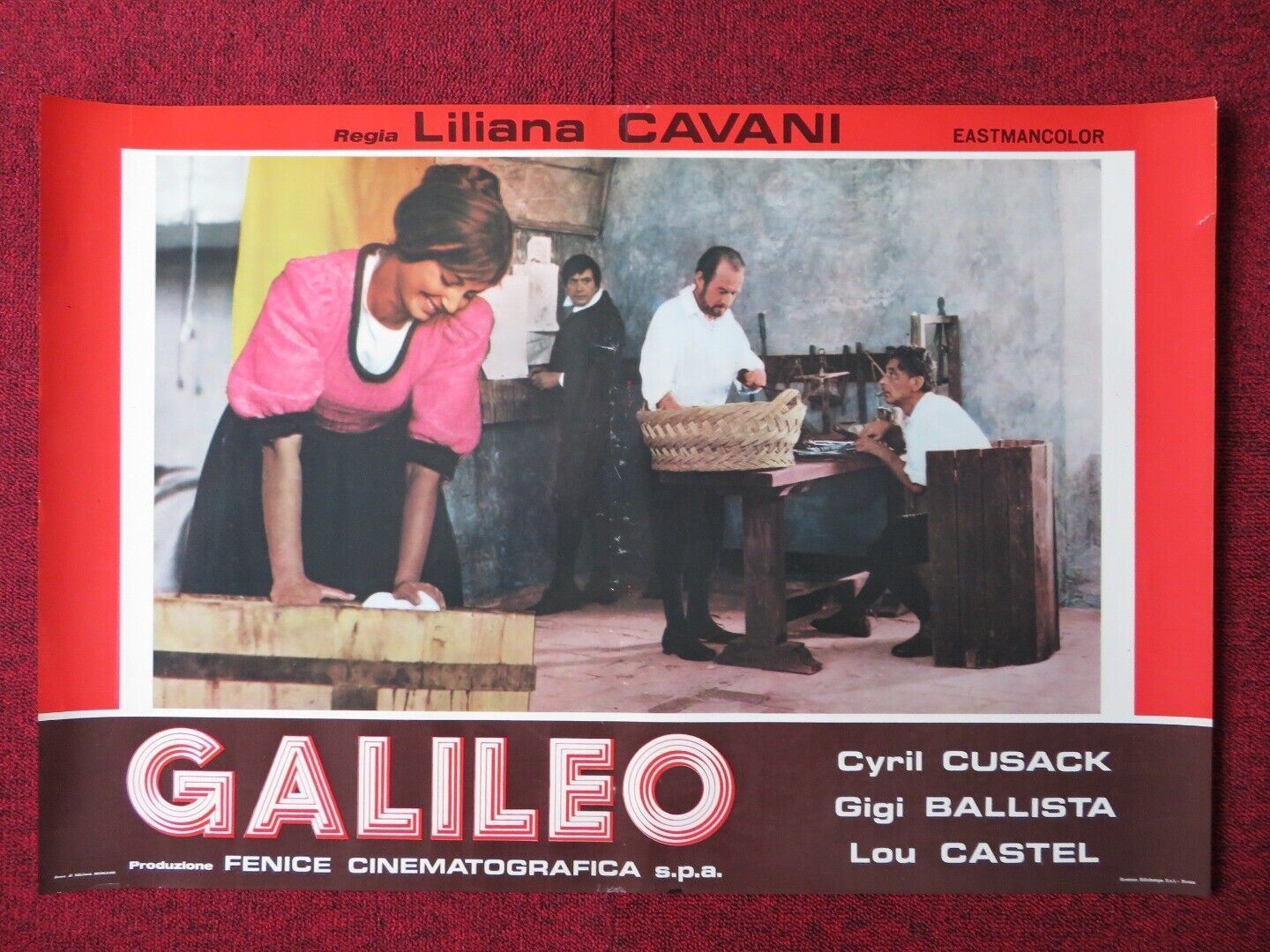 GALILEO - B ITALIAN FOTOBUSTA POSTER CYRIL CUSACK GIGI BALLISTA 1968 Movie posters