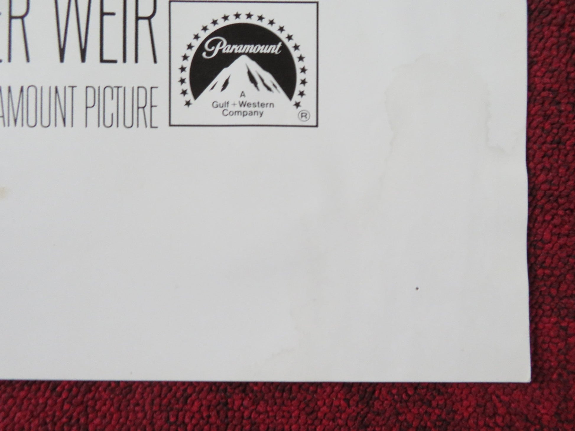 GALLIPOLI - A FOLDED US ONE SHEET POSTER MEL GIBSON MARK LEE 1975 Rendezvous Cinema Movie posters