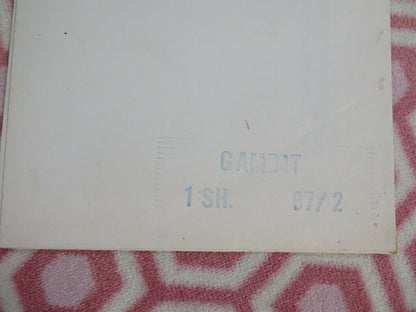 GAMBIT FOLDED US ONE SHEET POSTER SHIRLEY MACLAINE MICHAEL CAINE 1967 - Rendezvous Cinema