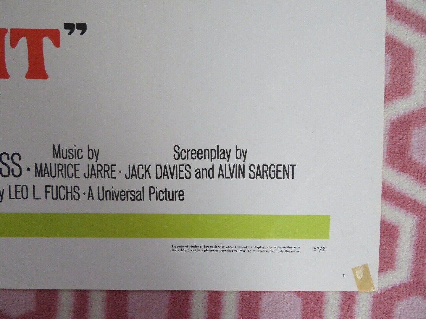 GAMBIT FOLDED US ONE SHEET POSTER SHIRLEY MACLAINE MICHAEL CAINE 1967 - Rendezvous Cinema