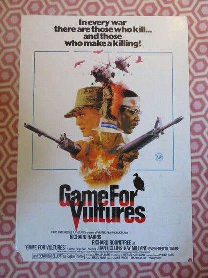 GAME FOR VULTURES (27" X 39") UK ROLLED POSTER RICHARD HARRIS R.ROUNDTREE 1979 Movie posters
