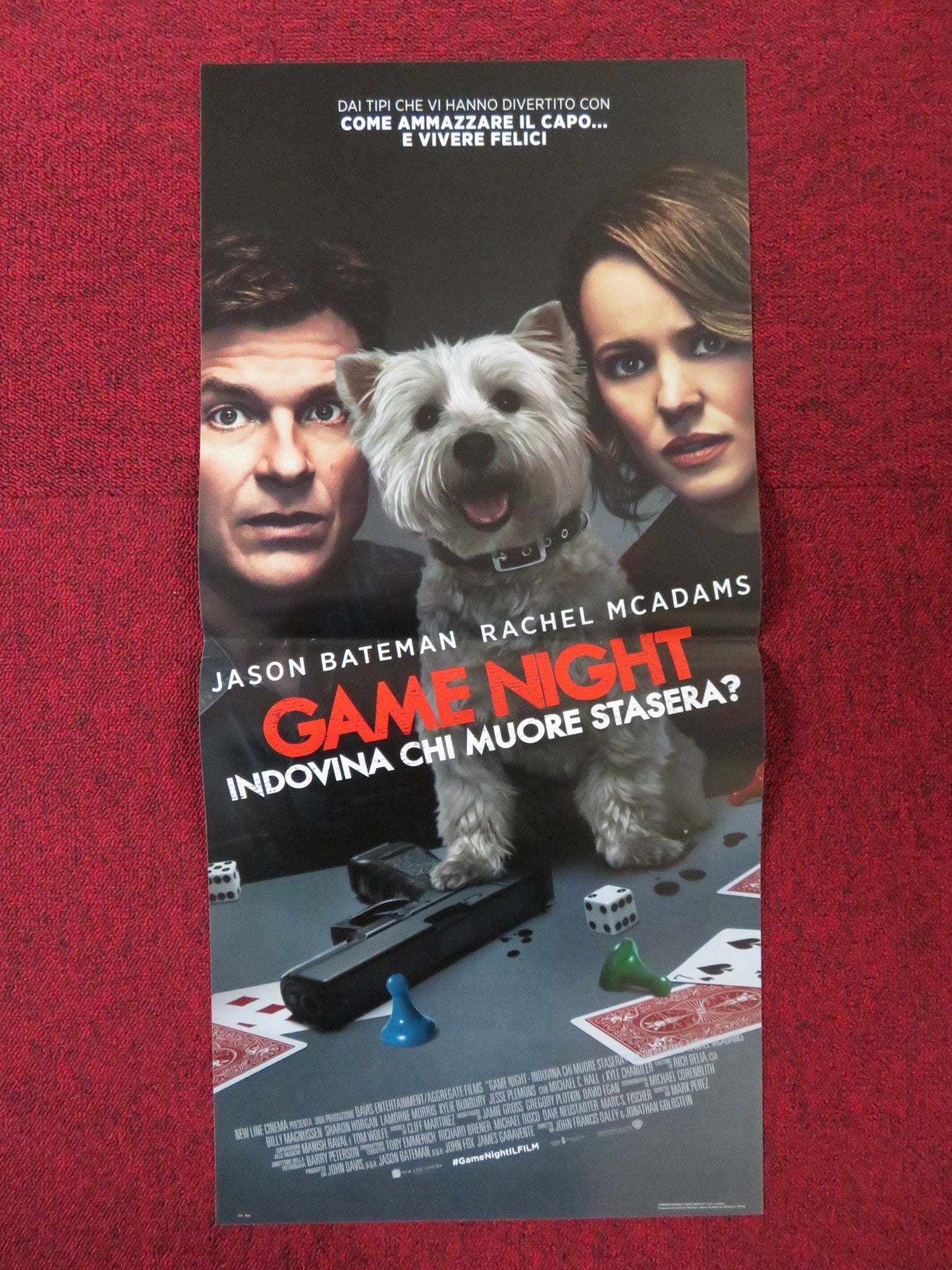 GAME NIGHT ITALIAN LOCANDINA POSTER JASON BATEMAN RACHEL MCADAMS 2018 Rendezvous Cinema Movie posters