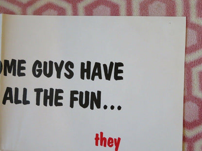 GAMES GUYS PLAY /Goodnight Jackie FOLDED US ONE SHEET POSTER W BURTON '75 Movie posters