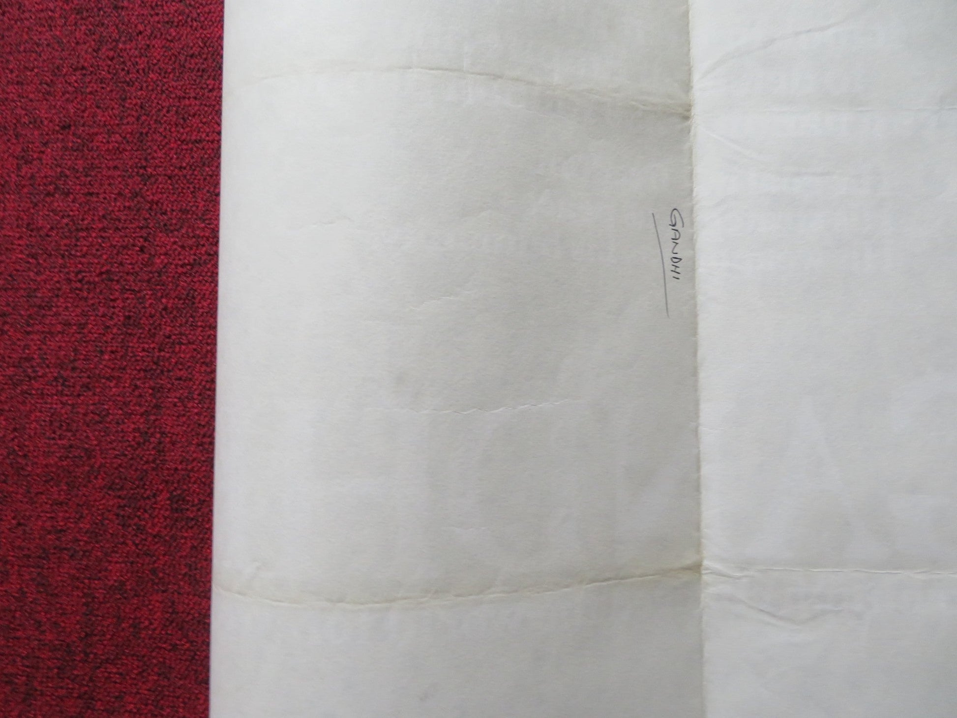 GANDHI UK QUAD (30"x 40") ROLLED POSTER BEN KINGSLEY ROSHAN SETH 1982 Rendezvous Cinema Movie posters