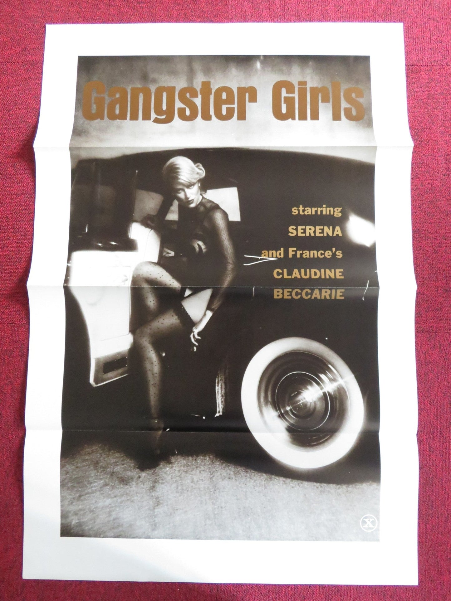 GANGSTER GIRLS / MAFIA GIRLS US TRI FOLDED ONE SHEET ROLLED POSTER SERENA 1975 Rendezvous Cinema Movie posters