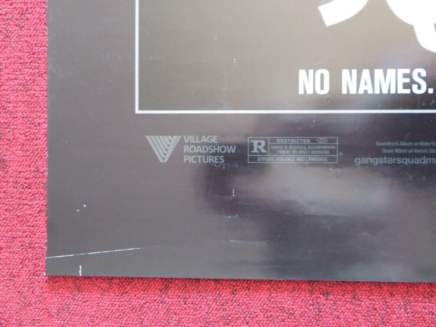 GANSTER SQUAD US ONE SHEET ROLLED POSTER RYAN GOSLING SEAN PENN JOSH BROLIN 2013 Movie posters