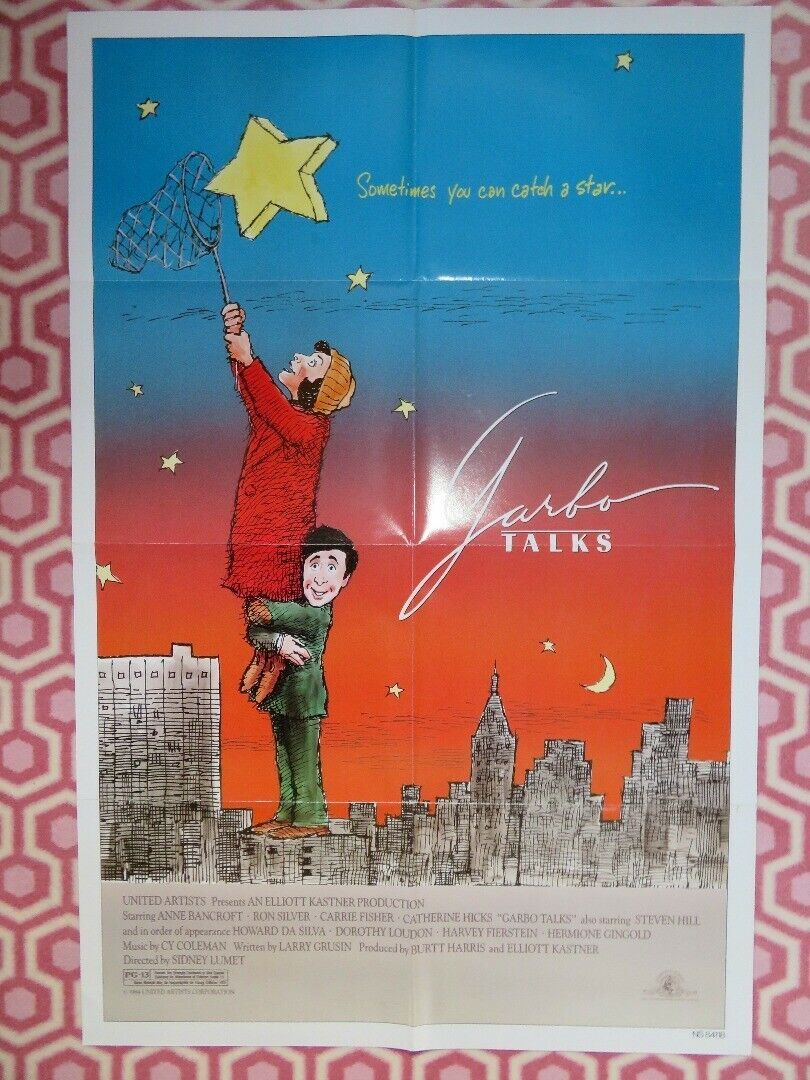 GARBO TALKS ONE SHEET POSTER RON SLIVER CARRIE FISHER 1984 Movie posters