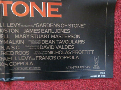 GARDENS OF STONE FOLDED US ONE SHEET POSTER ANJELICA HUSTON JAMES CAAN 1987 Movie posters