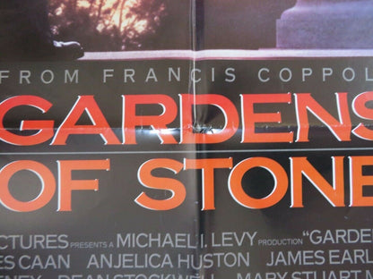GARDENS OF STONE US ONE SHEET POSTER JAME CAAN ANJELICA HUSTON 1987 Movie posters