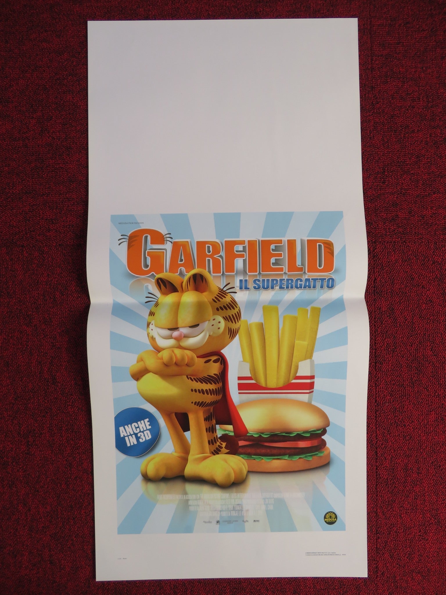 GARFIELD'S PET FORCE ITALIAN LOCANDINA POSTER FRANK WELKER VANESSA MARSHALL 2009 Rendezvous Cinema Movie posters