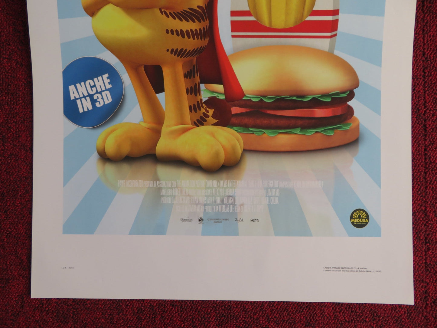 GARFIELD'S PET FORCE ITALIAN LOCANDINA POSTER FRANK WELKER VANESSA MARSHALL 2009 Rendezvous Cinema Movie posters