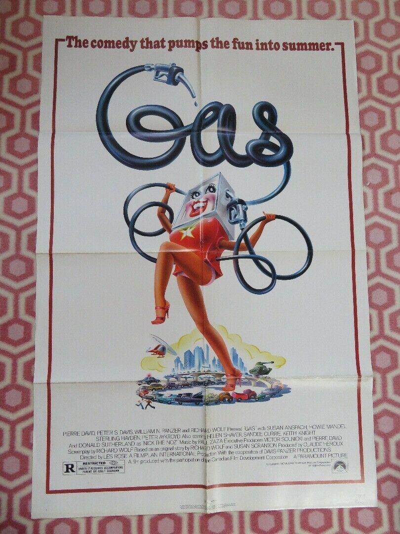 GAS FOLDED US ONE SHEET POSTER PIERRE DAVID PETER S.DAVIS 1981 - Rendezvous Cinema