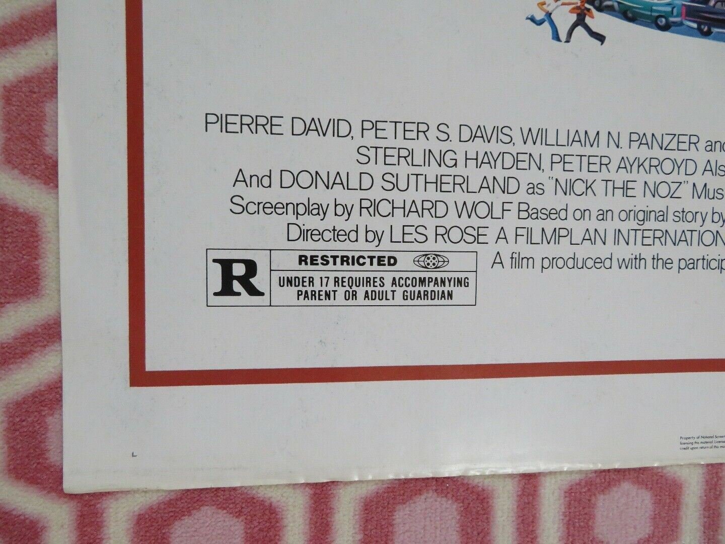 GAS FOLDED US ONE SHEET POSTER PIERRE DAVID PETER S.DAVIS 1981 - Rendezvous Cinema