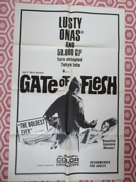 GATE OF FLESH 1966 US ONE SHEET POSTER JACK HARRIS ADULT JAPAN RARE Movie posters