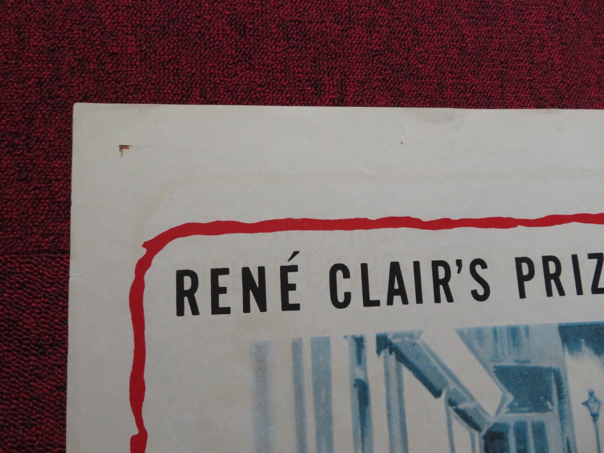 GATES OF PARIS FOLDED US ONE SHEET POSTER RENE CLAIR DANY CARREL 1957 Rendezvous Cinema Movie posters
