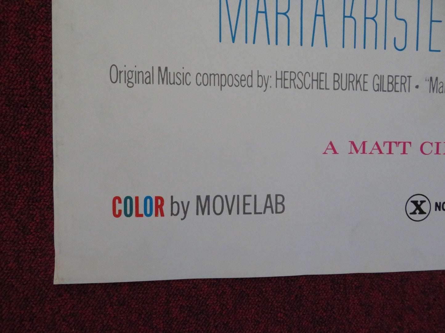 GEMINI AFFAIR FOLDED US ONE SHEET POSTER MARTA KRISTEN KATHY KERSH 1975 Rendezvous Cinema Movie posters