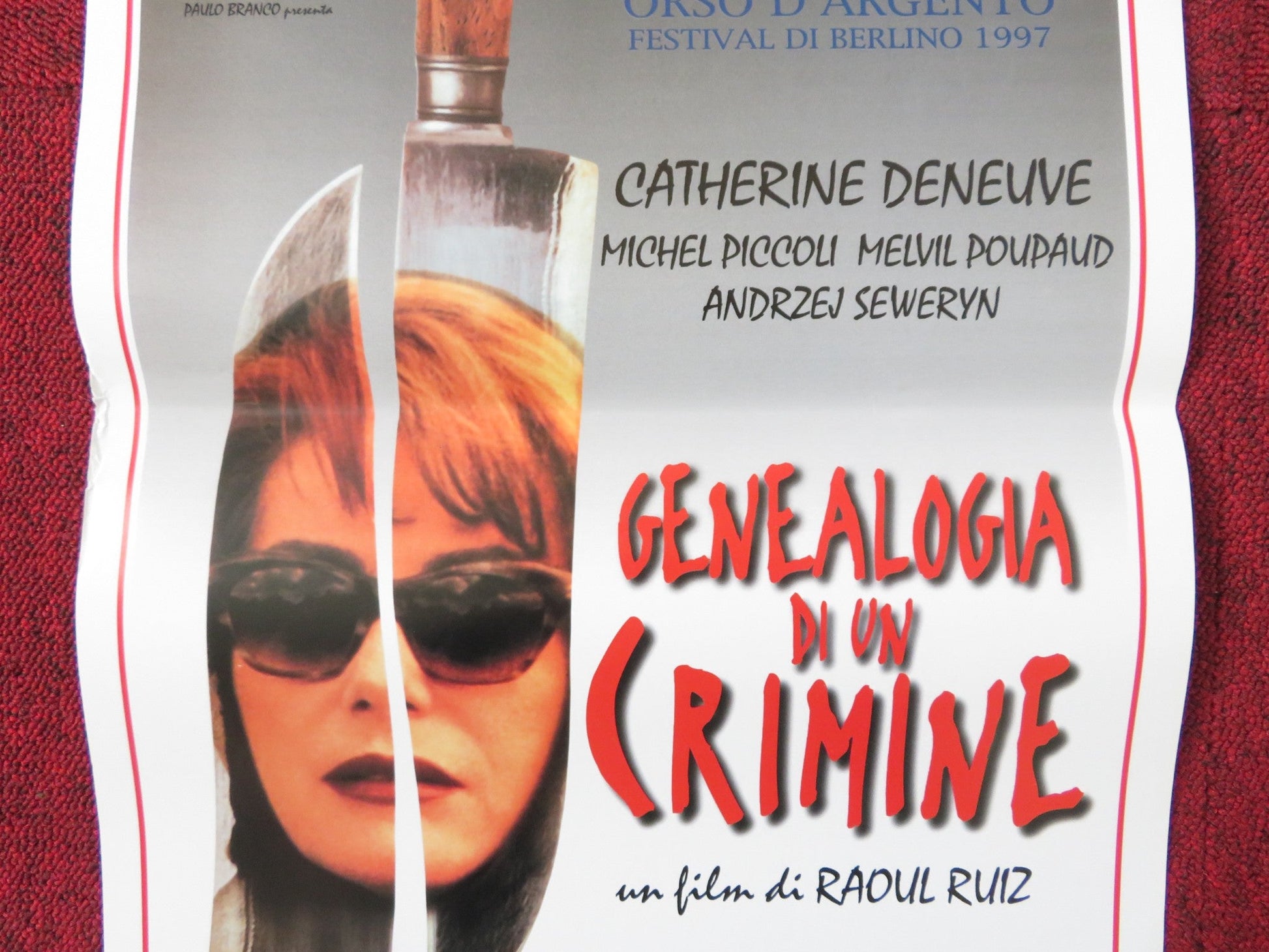 GENEALOGIES OF A CRIME ITALIAN LOCANDINA POSTER CATHERINE DENEUVE PICCOLI 1997 Rendezvous Cinema Movie posters
