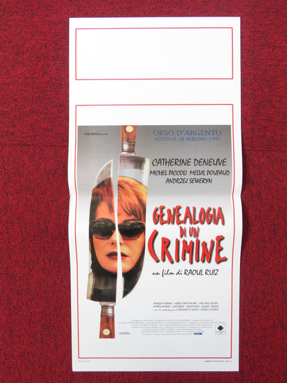 GENEALOGIES OF A CRIME ITALIAN LOCANDINA POSTER CATHERINE DENEUVE PICCOLI 1997 Rendezvous Cinema Movie posters