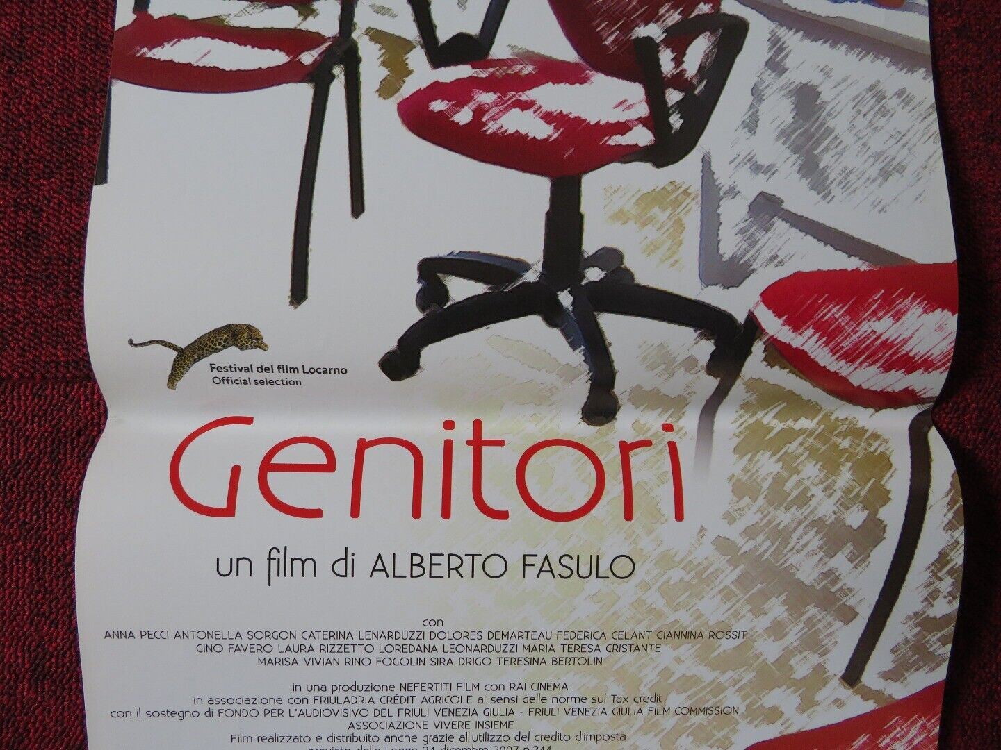 GENITORI ITALIAN LOCANDINA (27.5"x13") POSTER ANNA PECCI ANTONELLA SORGON '15 Movie posters