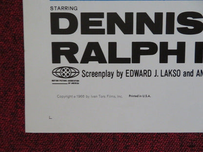 GENTLE GIANT FOLDED U.S ONE SHEET POSTER DENNIS WEAVER VERA MILES 1967 Movie posters