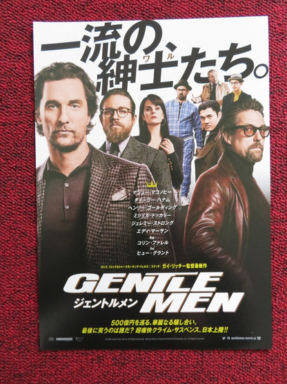 GENTLEMEN JAPANESE CHIRASHI (B5) POSTER GUY RITCHIE MATTHEW MCCONAUGHEY 2019 Rendezvous Cinema Movie posters