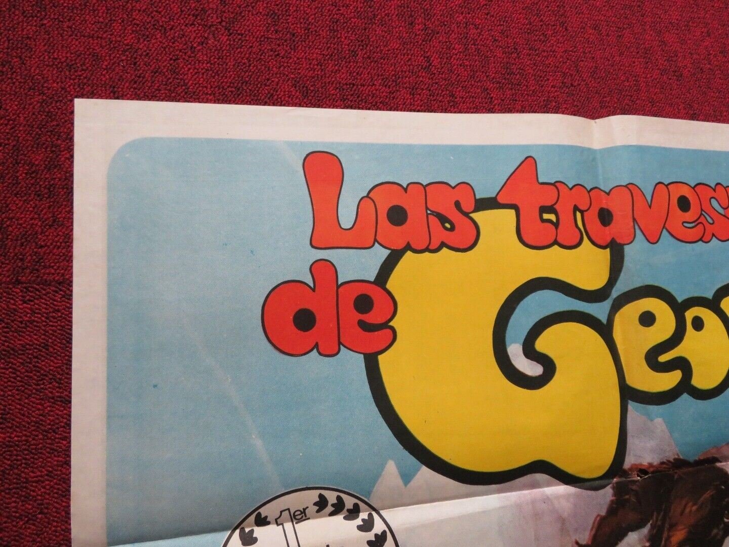 GEORGE! FOLDED ARGENTINA ONE SHEET POSTER MARSHALL THOMPSON JACK MULLANEY 1972 Movie posters