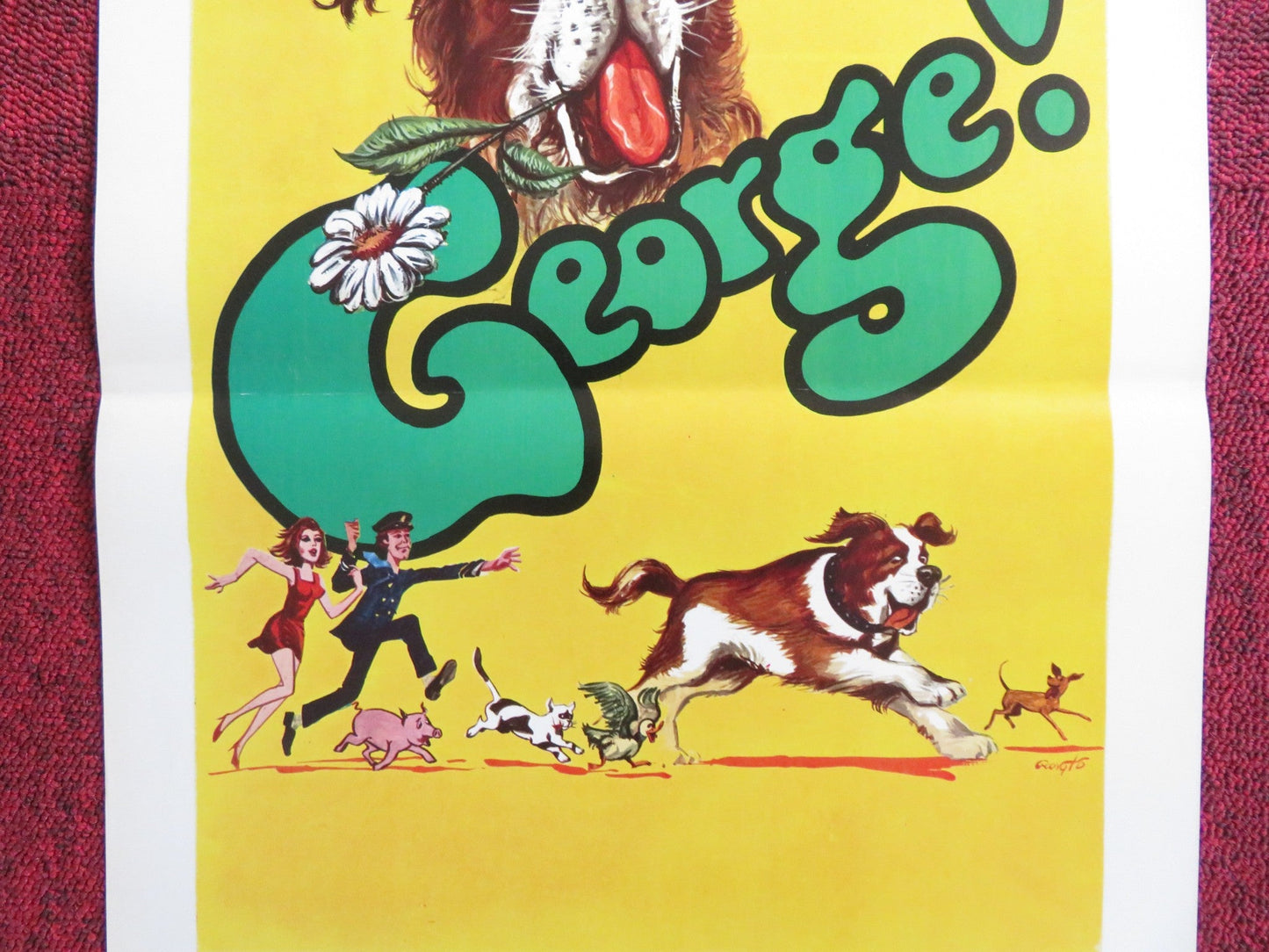 GEORGE! ITALIAN LOCANDINA POSTER MARSHALL THOMPSON INGE SHOENER 1976 Rendezvous Cinema Movie posters