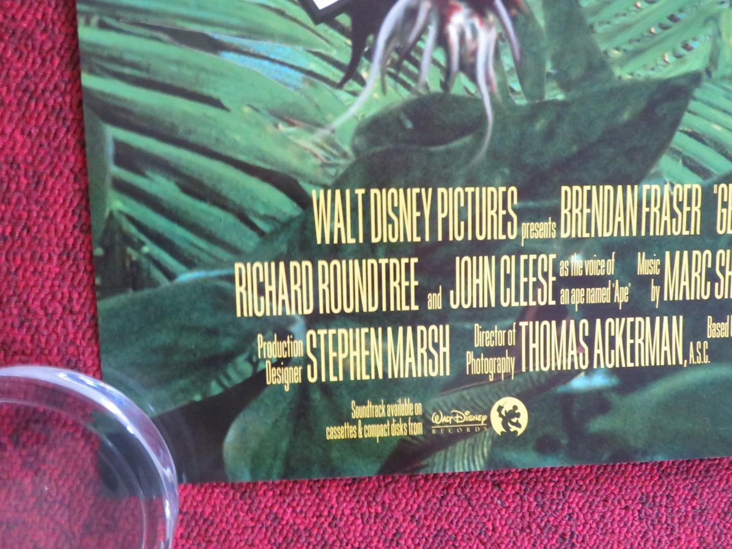 GEORGE OF THE JUNGLE US ONE SHEET ROLLED POSTER BRENDAN FRASER LESLIE MANN 1997 Rendezvous Cinema Movie posters