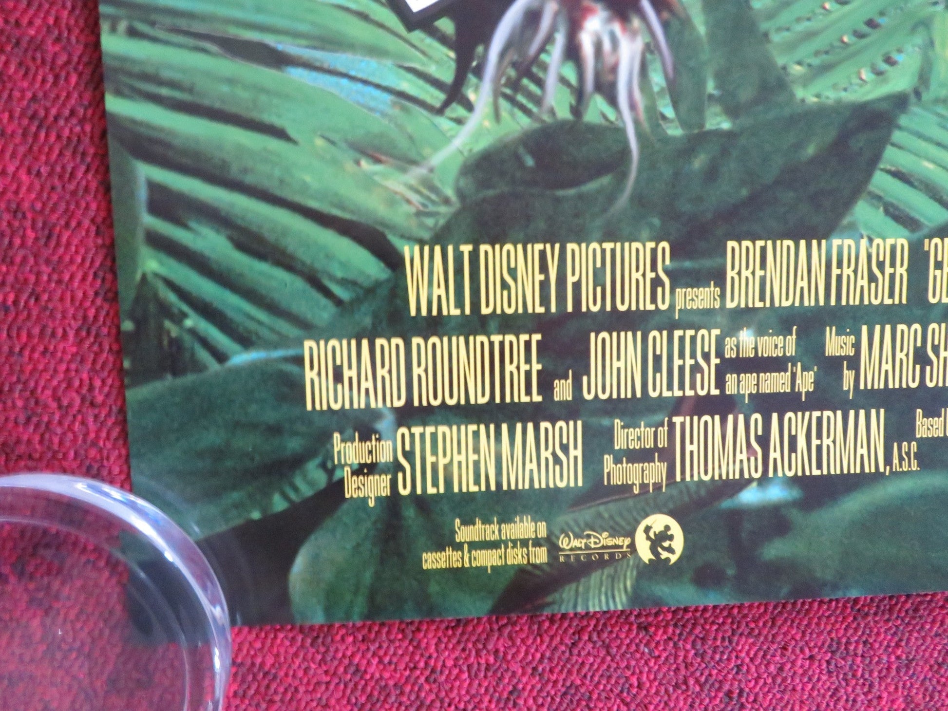 GEORGE OF THE JUNGLE US ONE SHEET ROLLED POSTER BRENDAN FRASER LESLIE MANN 1997 Rendezvous Cinema Movie posters