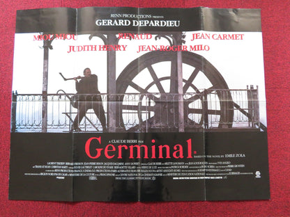 GERMINAL UK QUAD POSTER FOLDED GERARD DEPARDIEU MIOU - MIOU 1994 Rendezvous Cinema Movie posters