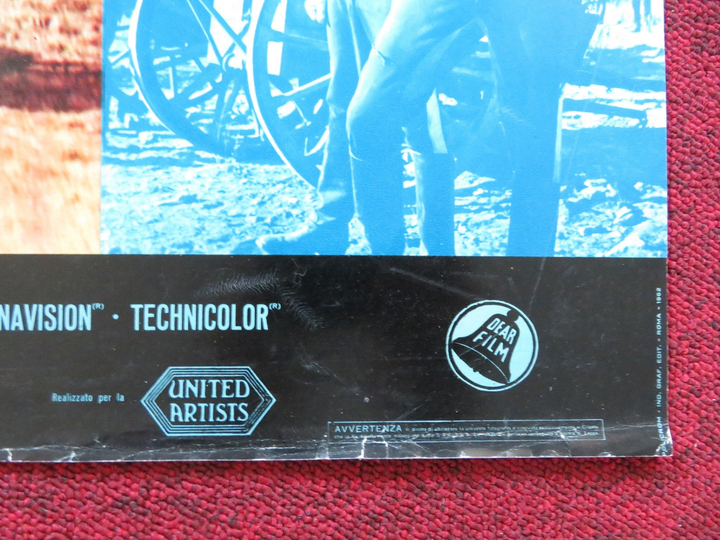 GERONIMO - A ITALIAN FOTOBUSTA POSTER CHUCK CONNORS ADAM WEST 1962 Rendezvous Cinema Movie posters