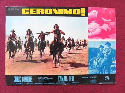 GERONIMO - A ITALIAN FOTOBUSTA POSTER CHUCK CONNORS ADAM WEST 1962 Rendezvous Cinema Movie posters