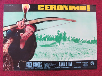 GERONIMO - C ITALIAN FOTOBUSTA POSTER CHUCK CONNORS ADAM WEST 1962 Rendezvous Cinema Movie posters