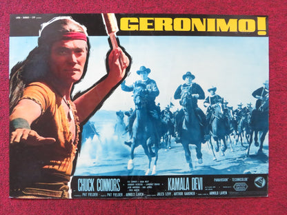 GERONIMO - D ITALIAN FOTOBUSTA POSTER CHUCK CONNORS ADAM WEST 1962 Rendezvous Cinema Movie posters