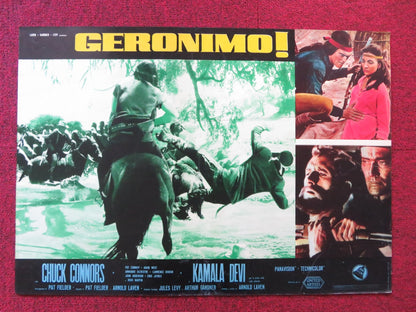 GERONIMO - F ITALIAN FOTOBUSTA POSTER CHUCK CONNORS ADAM WEST 1962 Rendezvous Cinema Movie posters