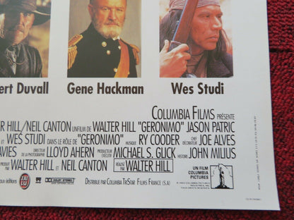 GERONIMO FRENCH (16"x 21") POSTER GENE HACKMAN 1993 Movie posters