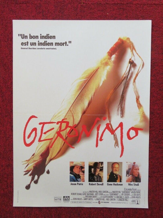 GERONIMO FRENCH (16"x 21") POSTER GENE HACKMAN 1993 Movie posters