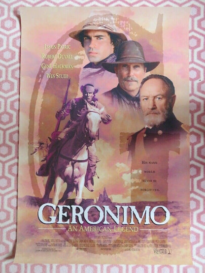 GERONIMO ONE SHEET ROLLED POSTER LASON PATRIC 1993 Movie posters
