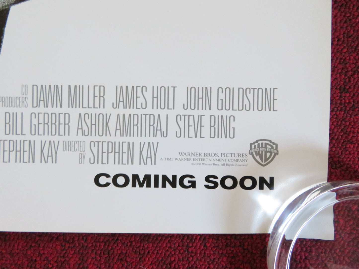 GET CARTER US ONE SHEET ROLLED POSTER SYLVESTER STALLONE MIRANDA RICHARDSON 2000 Rendezvous Cinema Movie posters