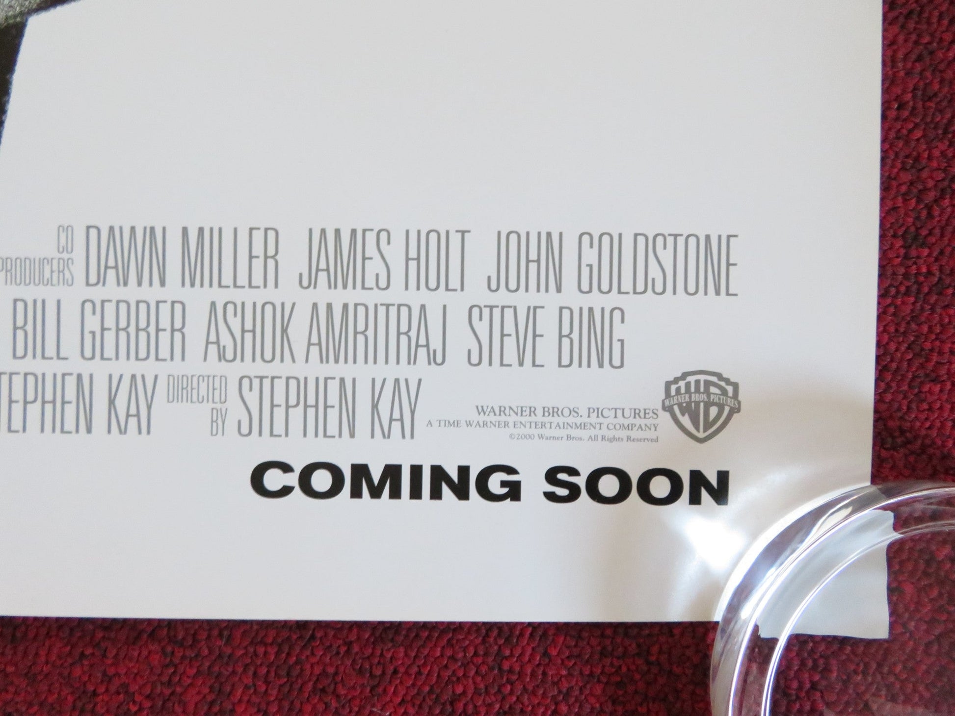 GET CARTER US ONE SHEET ROLLED POSTER SYLVESTER STALLONE MIRANDA RICHARDSON 2000 Rendezvous Cinema Movie posters