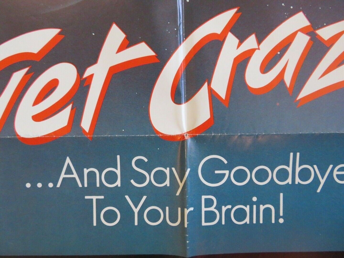GET CRAZY US ONE SHEET POSTER MALCOM MCDOWELL ALLEN GOORWITZ 1983 Movie posters