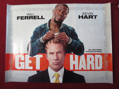 GET HARD UK QUAD (30"x 40") ROLLED POSTER WILL FERRELL KEVIN HART 2015 Rendezvous Cinema Movie posters