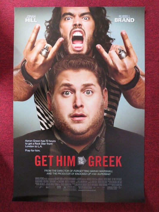 GET HIM TO THE GREEK US ONE SHEET ROLLED POSTER RUSSELL BRAND ROSE BRYN 2010 Movie posters